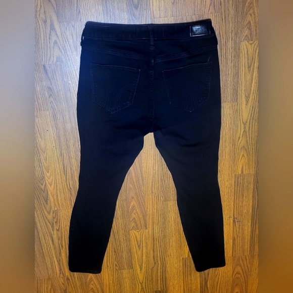 Hollister California Black Ripped Skinny Jeans - Size 9S (W29 L26) Short - Picture 8 of 12